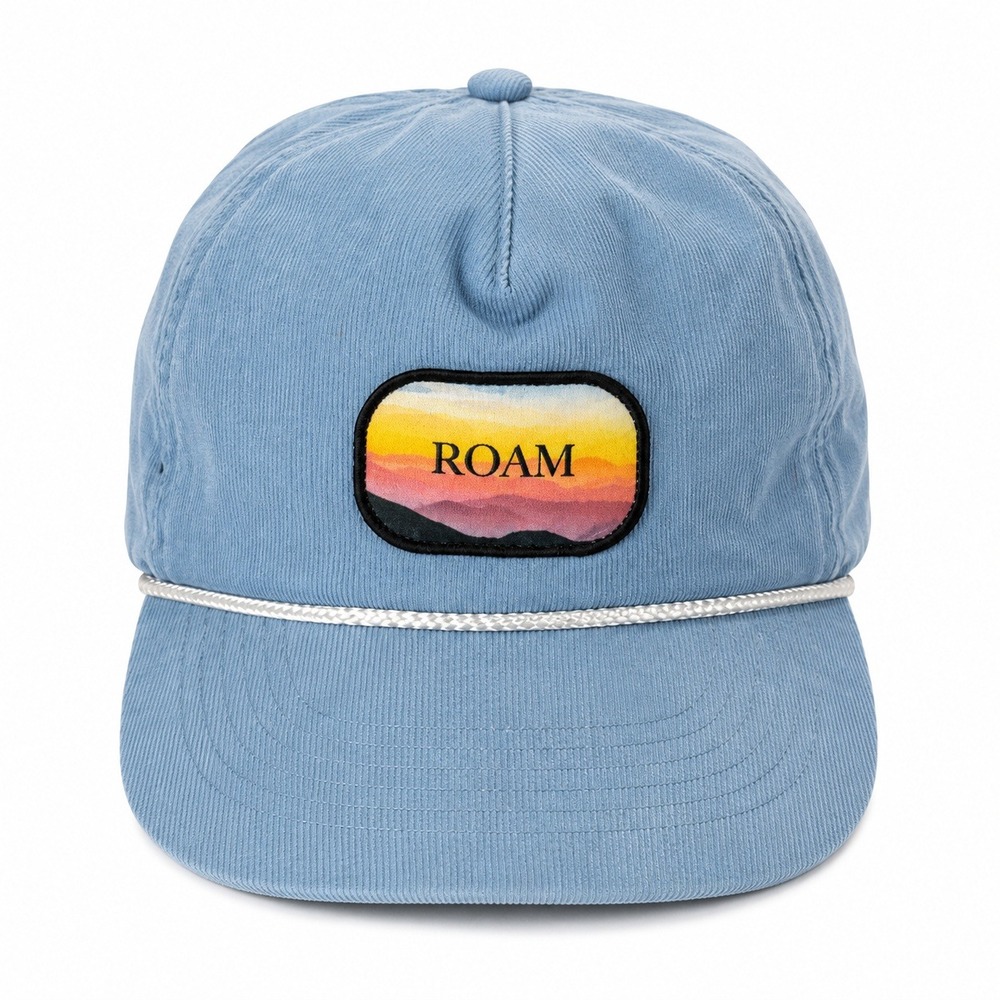 Outdoor Cap Roam Corduroy Rope Hat Light Blue Snapback K550 MJM249835 NEW